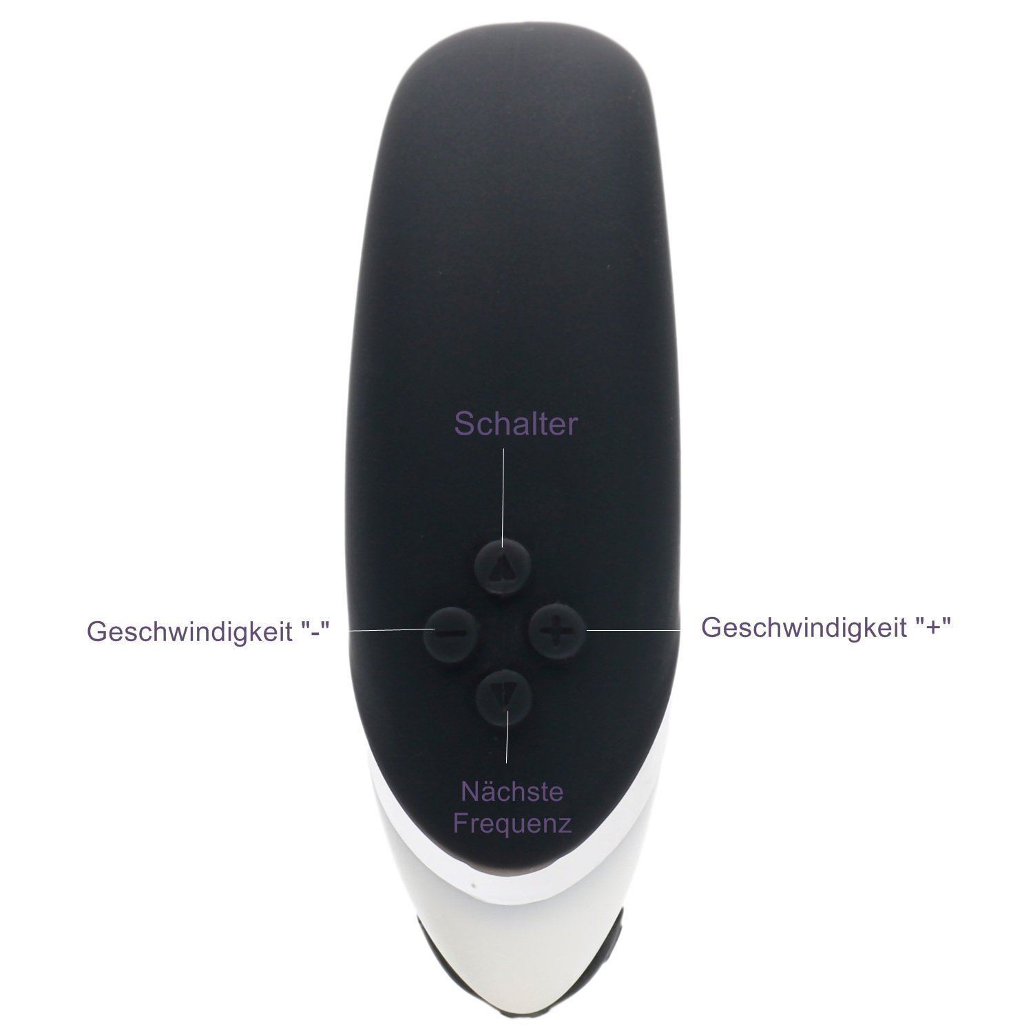 Paarvibrator Partner Vibratoren mit Klitoris und G punkt Stimulation,Aufladbar,leise,Black (Schwarz)