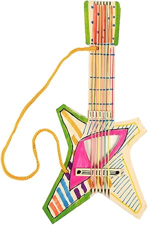 Lyguy Chitarra Di Legno Bambini Disegno Graffiti Chitarra In Legno Fai Da Te Modellistica Scuola Materna Pittura Creativa Graffiti Forniture Fatte A Mano 5 Amazon It Casa E Cucina