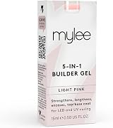 Mylee 5 in 1 Builder Gel 15ml UV/LED Base Top Coat Nail Art Pink view 7