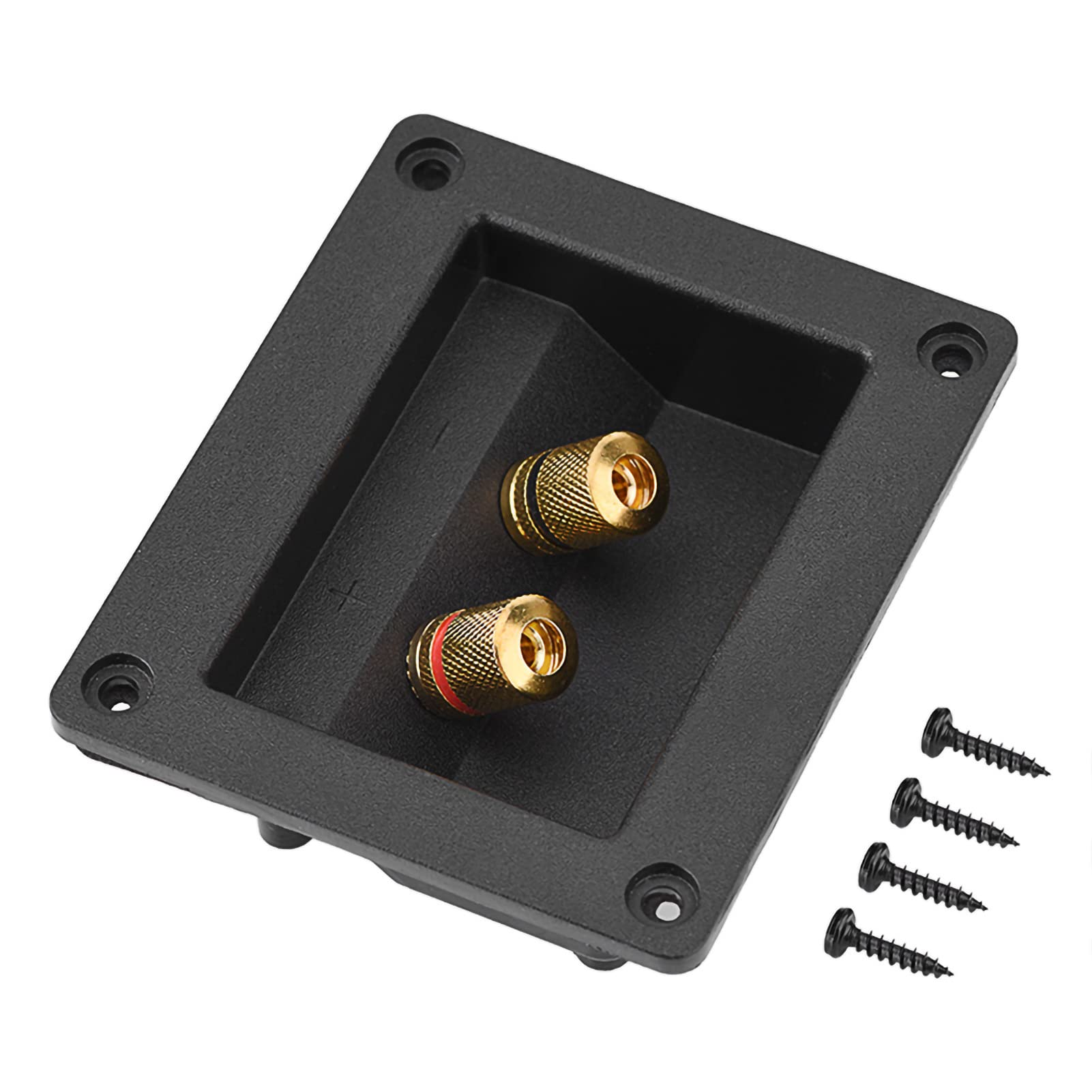 Socobeta Acoustic Components for HiFi Speaker Terminal 2 Copper Binding Post Terminal Cable Connector Box Shell
