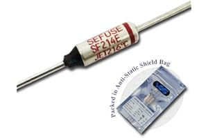 Vigor_Source 3 pcs. SF214E SEFUSE SF214E Thermal Fuse Thermal Cut Out 216C Cutoff 216 Degree 10A 250V (Rated Voltage: 110V / 220V) New SF214E