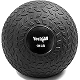 Yes4All Slam Balls (Tread Black, Blue, Teal, Orange & Glossy) 10-40lbs for Strength, Power and Crossfit Workout – Slam Medici