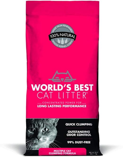 World's best cat litter multiple cat clumping formula 28 lbs Clearance