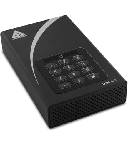 Apricorn 4TB Aegis Padlock USB 3.0 A25-3PL256-S4000 B&H Photo