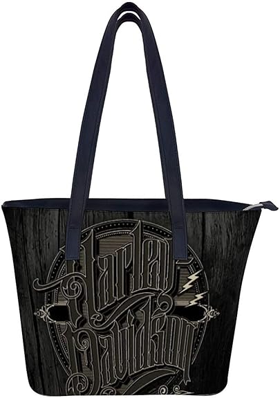 Harley Davidson Women Reversible Tote Bag Faux Leather Shoulder Handbag