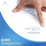 Cosy Companions 240x Small Clear Hair Bands 30mm x 2mm Elastic Ties view 3