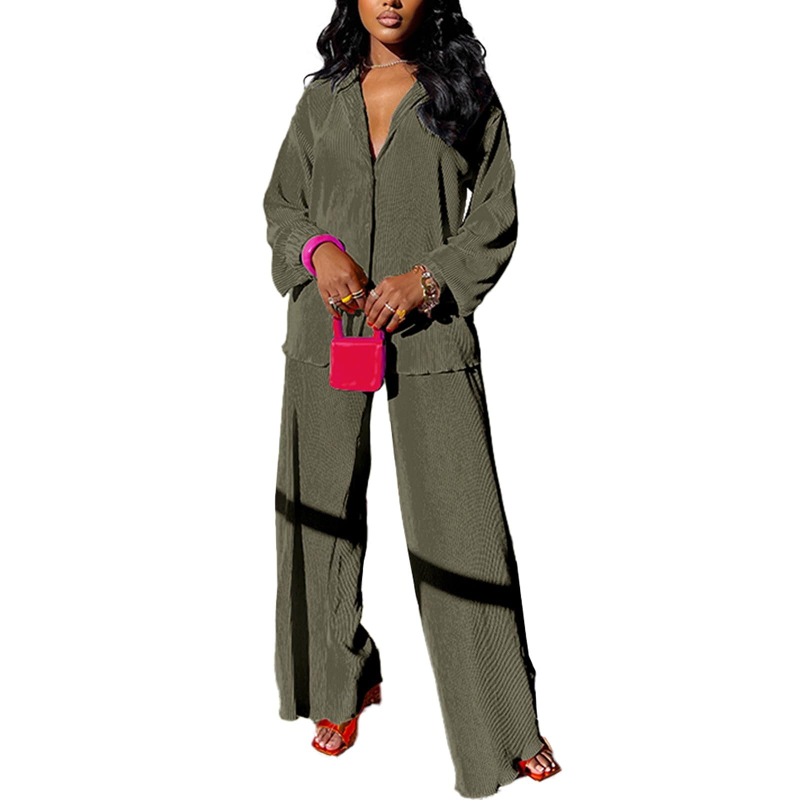 kaimimei Casual 2 Piece Outfit for Women - Linen