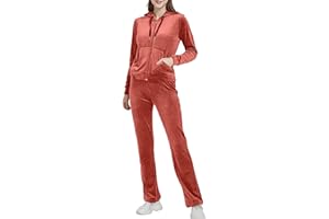 Woolicity Womens Sweatsuit Set Velour Tracksuit Loungewear 2 Piece Hoodie Sweatshirt Sport Pants Athletic Outfits