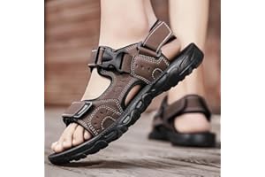 Summer Men's Open Toe Sandals With Buckle Strap Outdoor Sandals Shoes