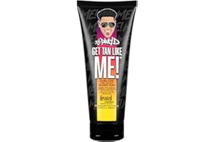 Devoted Creations DJ Pauly D Get Tan Like Me! Dark Tanning Lotion – Double Dark ‘Tan Goals’ Bronzing Blend – Remixed with Positively Energizing Antioxidants VIP Color Club Tattoo and Tan Fade Protectors – 6.78 oz.