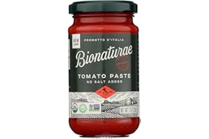Bionaturae Tomato Paste - Organic - 7 oz - case of 12 - 100% Organic - No Salt Added - Made in Italy