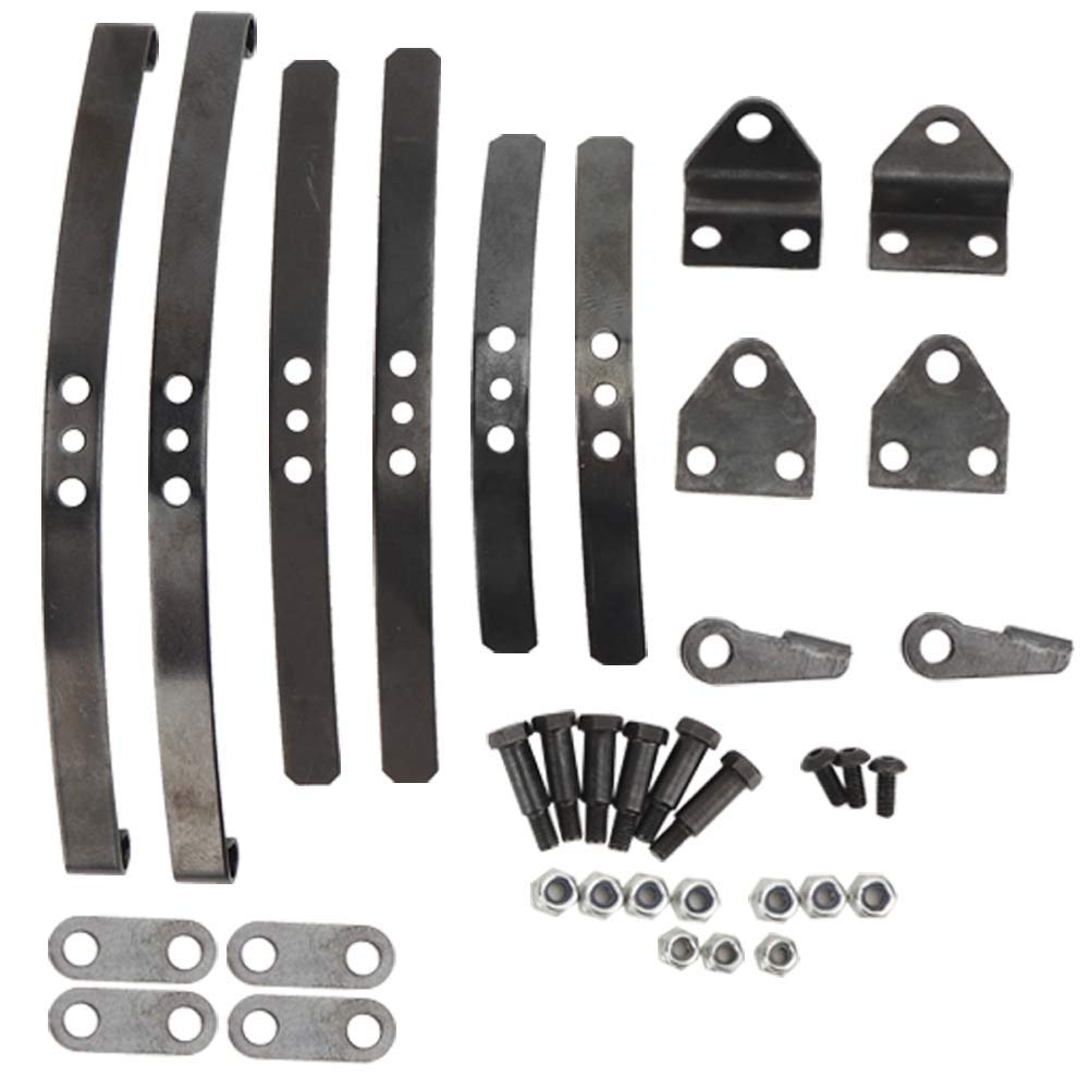 Front Wheel Suspension, Leaf Spring Steel Front Suspension Replacement Parts Bag For 1/14 Truck Tamiya Springs Front Model Toy