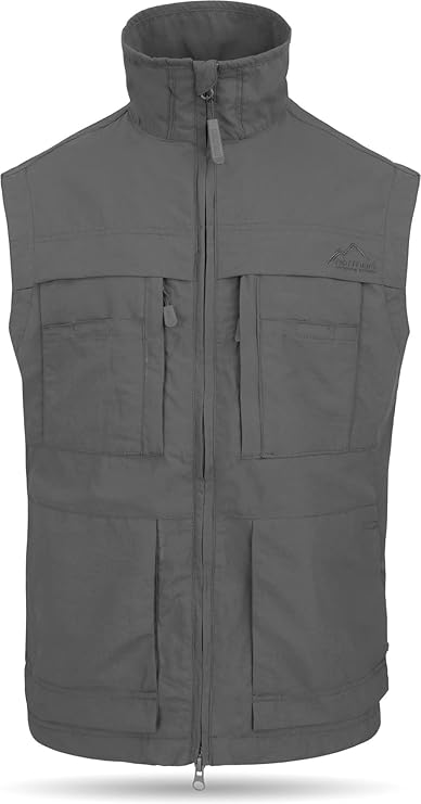 normani Herren Weste atmunsgatkive, leichte Sommerweste mit UV-Schutzfaktor 50+ und verdeckten Taschen