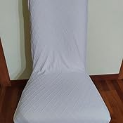 6 Coprisedie Elasticizzati Idrorepellenti - Per Sala Da Pranzo, Hotel, Grigio Chiaro