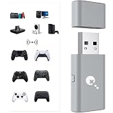 GuliKit Goku 2 Wireless Adapter for Switch 2 Pro/PS5/PS4/Xbox Controllers | Hyperlink 2 low latency.Works for Windows,Android,SteamOS,PS4,X box One/Series X/S,Switch1/2 Console,Mapping,Motion&amp;Vibration