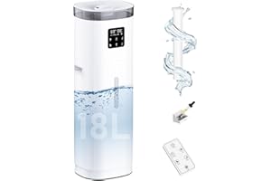 OEARE Humidifier Large Room, 2000 sq.ft Quiet Whole House Humidifier, 4.8Gal/18L Large Water Tank, 30%-95% Custom Humidity, Top Fill, 800ml/h Cool Mist, Extension Tube, Remote Control, Aroma Box