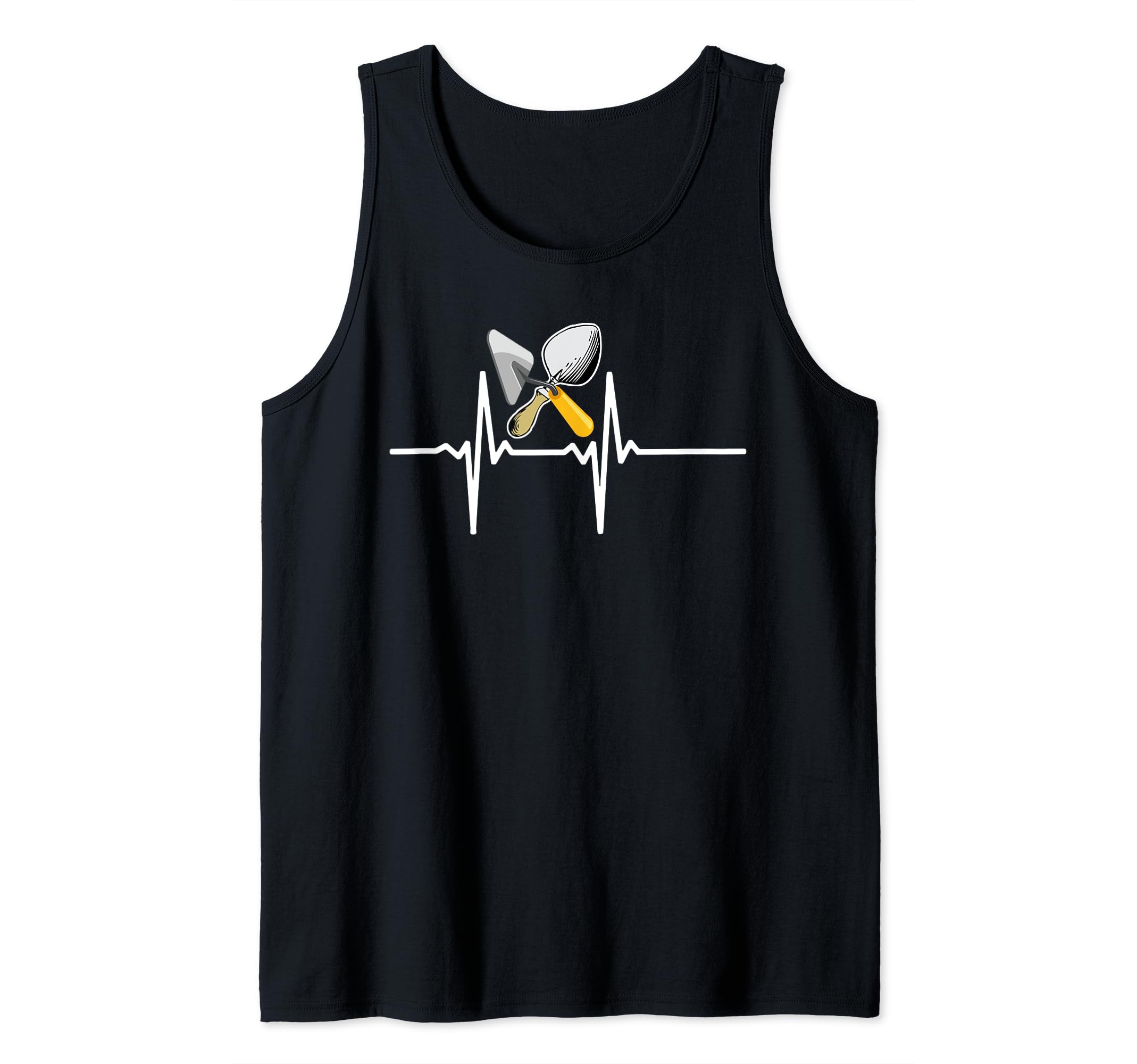 Concrete Cement Mason, builder Masonry Heartbeat love Tank Top