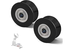 YIBEICO 2PCS Roller Wheels for 340773, Elliptical Roller Wheel for TreadLife for ProForm for NordicTrack, Replacement Roller 