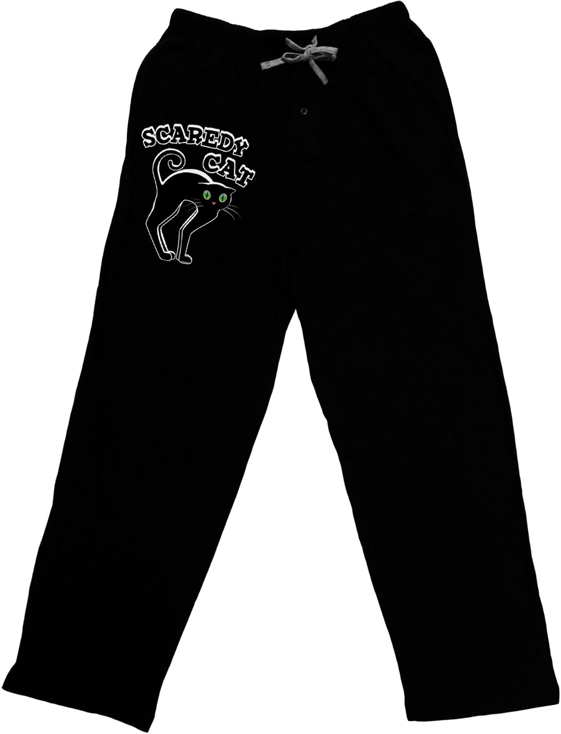 Cute Scaredy Cat Black Cat Halloween Adult Lounge PantsBlack at Amazon