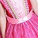 LOEL Girls New Princess Party Costume Aurora Long Dress, 120CM,120cm for 4-5 year,Pink