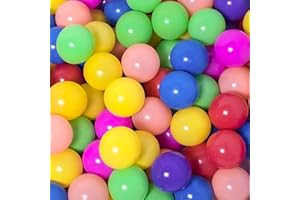 bebikim 200/500/1000/2000 Count Plastic Soft Plastic Ball Pits Balls Colorful Play Pits Balls for Pet Dogs Ball Pits 2.2" Large Phthalate Free Bpa Free Balls for Toddlers 1-3 Baby Kids