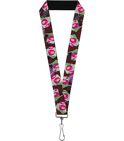 Amazon.com: Concept One Invader Zim Plush Lanyard, GIR Taco ID