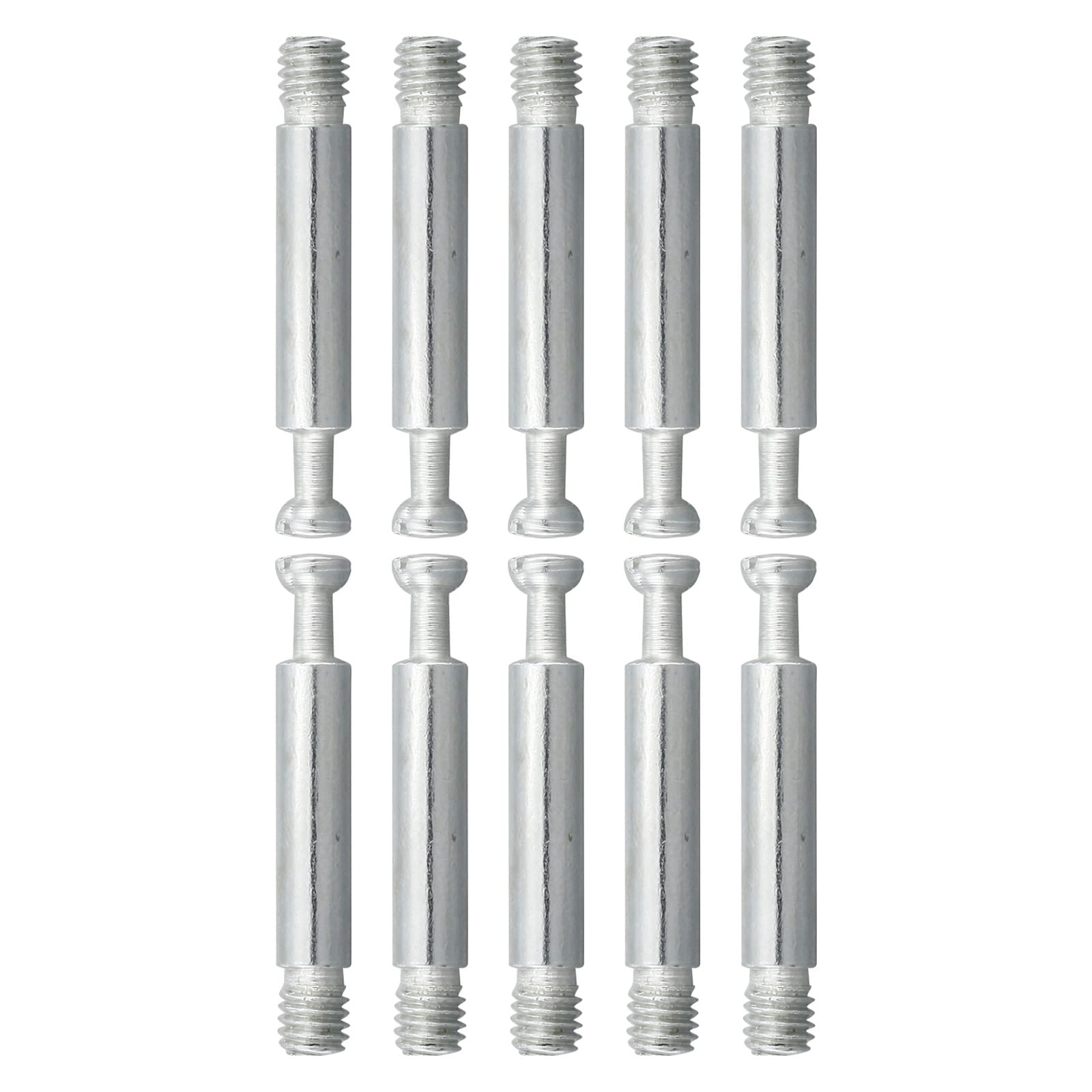 DTGN 15x12mm(DxH) 3-in-1 Furniture Connecting Kit - 10Set - Good for Wood Wardrobe Table Bookshelf - Furniture Cam Fittings