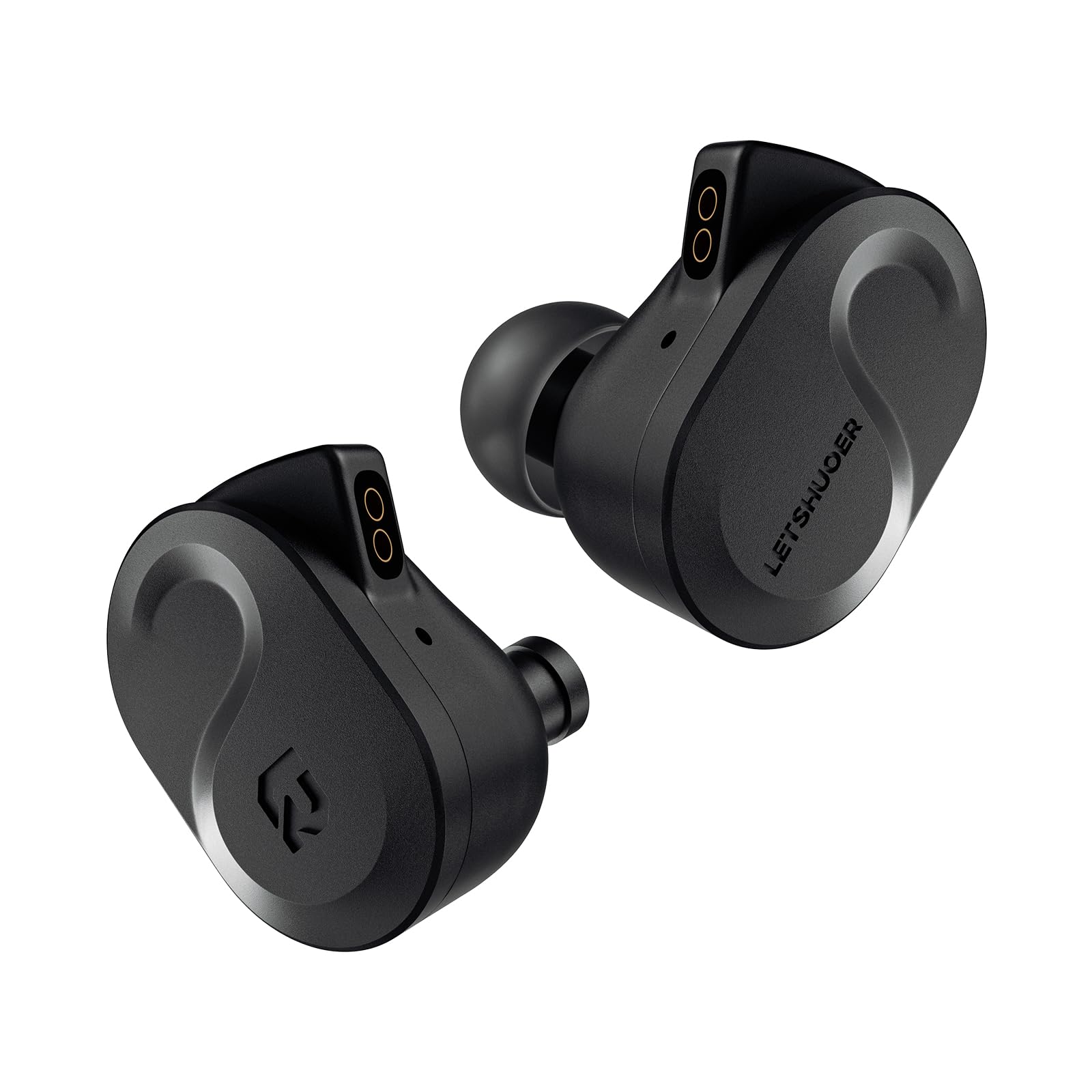 Photo 1 of Letshuoer S08 Fourth Generation in Ear Monitor Earphone Dual-Coil 13mm Planar Magnetic Driver HiFi Wired in Ear Earbuds, Planar IEM with Detachable 2pins Silver-Plated Copper Cable Audiophiles(Black)
