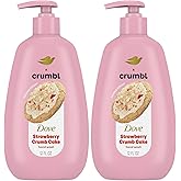Dove X Crumbl Moisturizing Liquid Hand Wash Strawberry Crumb Cake | 2-pack, of 12 oz Hand Wash with Pump | Limited Edition (Strawberry Crumb Cake)