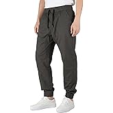 ITALYMORN Khaki Joggers Men Stretch Casual Slim Fit Chino Pants Cotton | Cotton twill joggers, Student everyday wear, Jogging, For work, Pre-shrunk, Elastic drawstring waist, Deep pockets