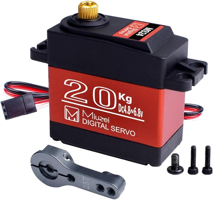 Miuzei 20KG Servo Motor High Torque Digital Servo Metal Waterproof