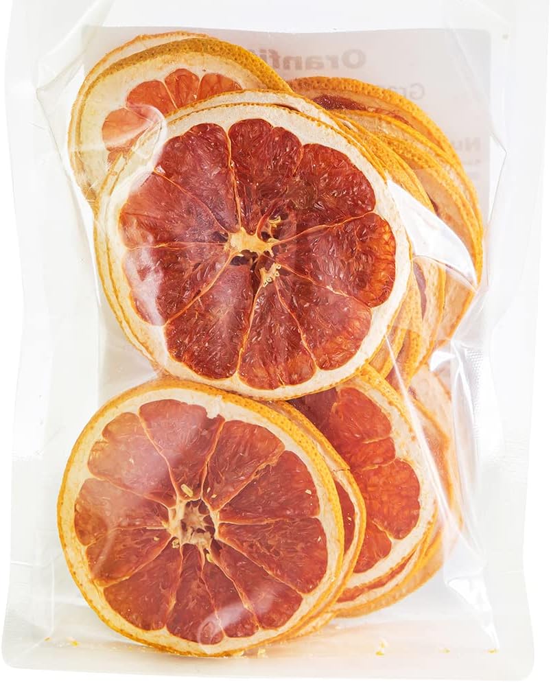 Vase Fillers - Oranfit Dried Grapefruit Slices, Natural Dried Grapefruit Slices, Crafts Cake Decoration Cocktail Garnish Table Scatters Potpourri Candle Crafts 3oz/85g(25 to 31 slices)