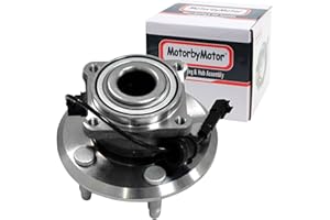 MotorbyMotor 512440 Rear Wheel Bearing and Hub Assembly with 5 Lugs Replacement for 2010-2017 Chevy Equinox, 2010-2017 GMC Terrain Low-Runout OE Directly Replacement Wheel Hub Assemly w/ABS