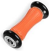 H&S Foot Massage Ball Roller – Silicone Foot Arch Roller with Nubs, Orange