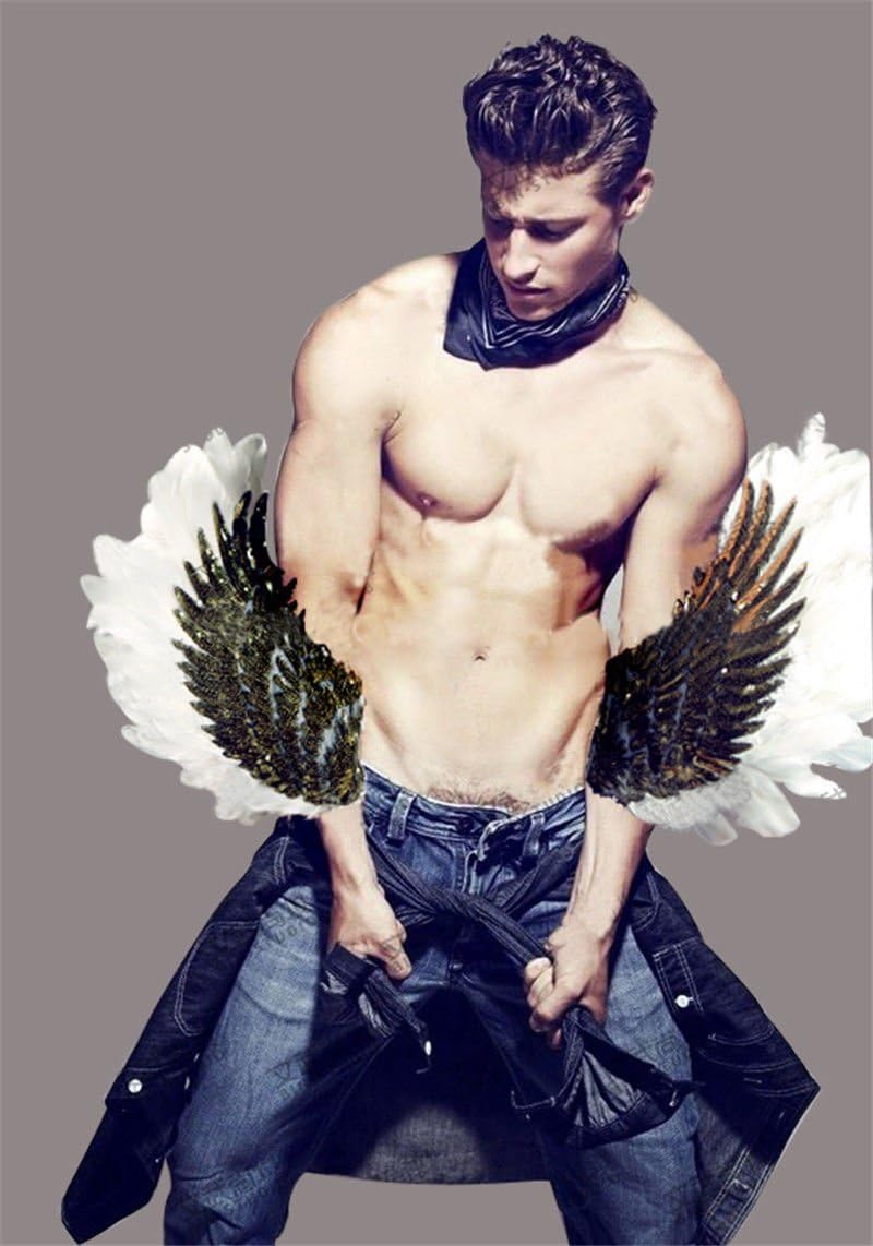 Fashion White Wings cosplay Angel Costume Arm Accessory in Party club stage