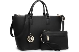 DASEIN Large Tote Bags Vegan Leather Purses and Handbags for Women Top Handle Ladies Shoulder Bags Satchel Hobo 2pcs Set