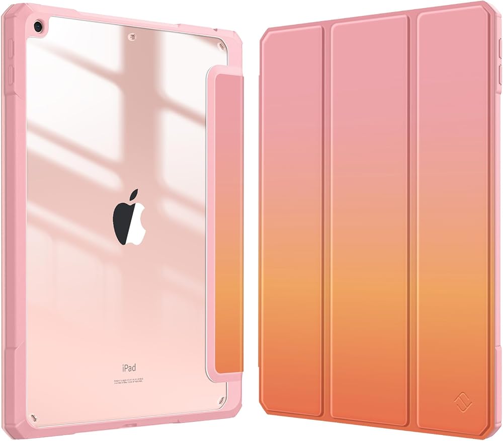 FINTIE Hybrid Case for iPad 9th/8th/7th Gen 10.2 Sunset Ombre Shockproof