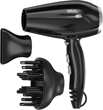 Wahl Power Shine Hair Dryer 2000W Cool Shot Diffuser Concentrator 3 Heat 2 Speed