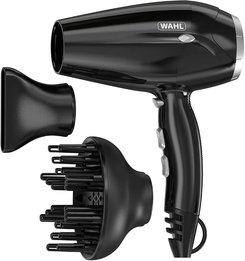 Wahl Power Shine Hair Dryer 2000W Cool Shot Diffuser Concentrator 3 Heat 2 Speed