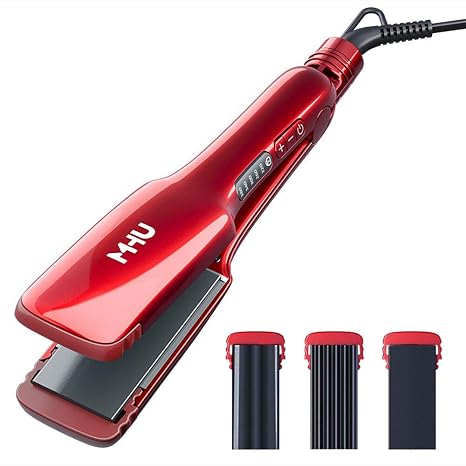 Buy Mhu Professional Flat Iron 3 In 1 Hair Crimper Hair Waver And