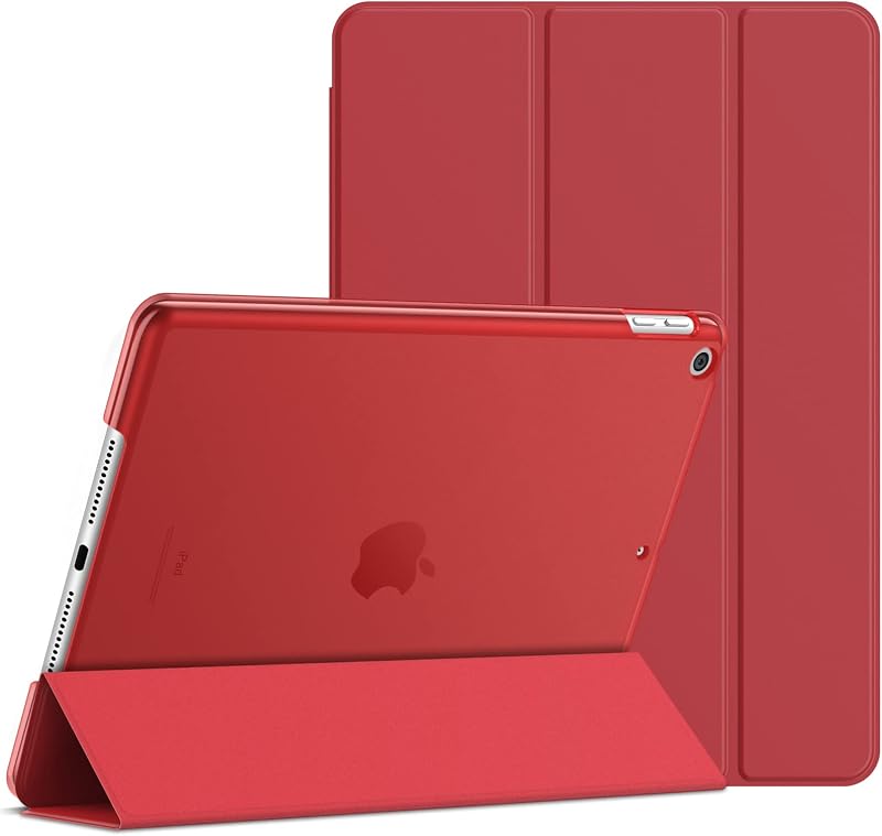 Jetech Case for iPad 9.7 2017 2018 Smart Cover Auto Wake Red