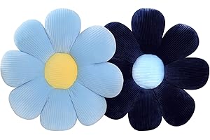 ZAKUN Flower Pillow, 2PCS Flower Floor Pillow Seat Cushion,Daisy Pillow Flower Shaped Pillow, Cute Flower Pillows Decorative Throw Pillow, Plush Flower Pillow Floor Butt Cushion for Home Décor