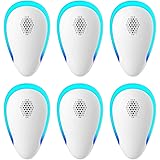 Amish Iron Ultrasonic Pest Repell-er 6 Packs, Bug Repell-ent Indoor Plug Pest Con-trol, Mosquito Repell-ent, Electronic Repel