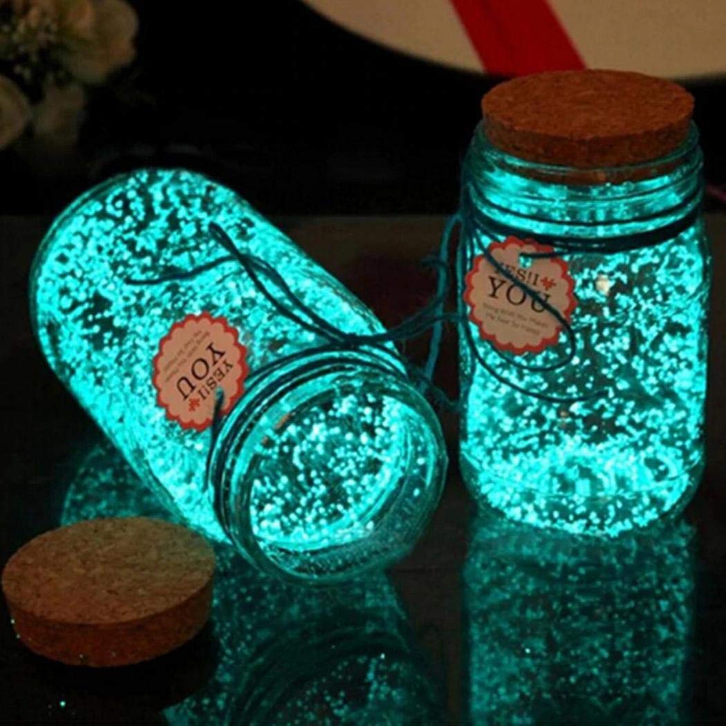 UpBeauty Glow in The Dark Luminous Beautiful Fluorescent Sand Wishing Bottle Decoration Paintings