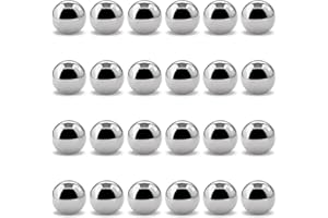 CVGY 24pcs 1''inch Chrome Steel Bearing Balls 25.4mm Steel Balls Precision Bearing Bulk Bicycle Bearing Balls