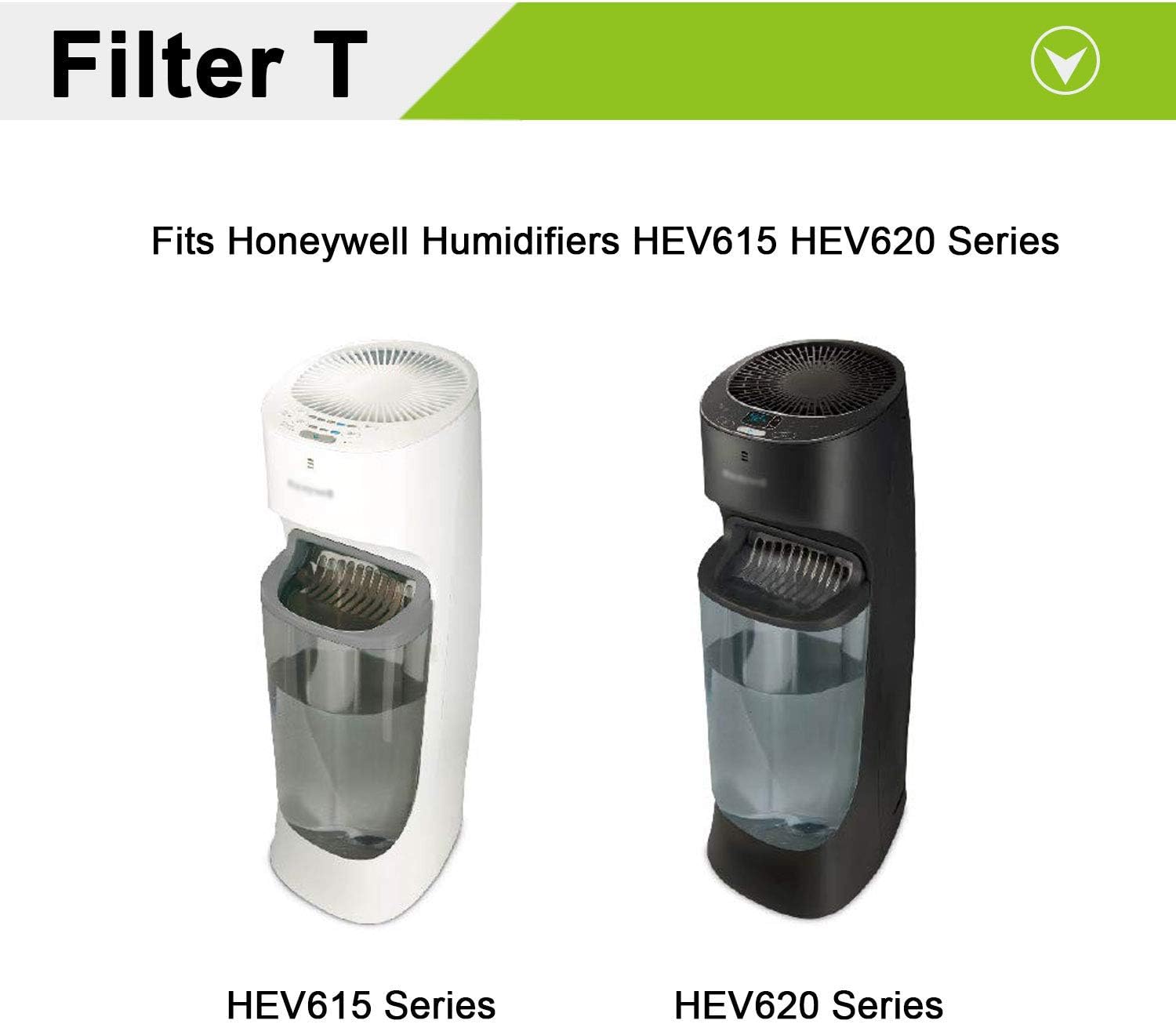 Lemige 6 Pack Humidifier Wicking HFT600 Filters T Compatible with Honeywell Tower Humidifier HEV615 HEV620, Compare to Part HFT600T HFT600PDQ -