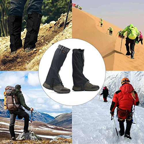OUTAD Hiking Gaiters, Snow Gaiters Waterproof Boot Gaiter for Hiking Walking Climbing Hunting (L) - Thumbnail 4