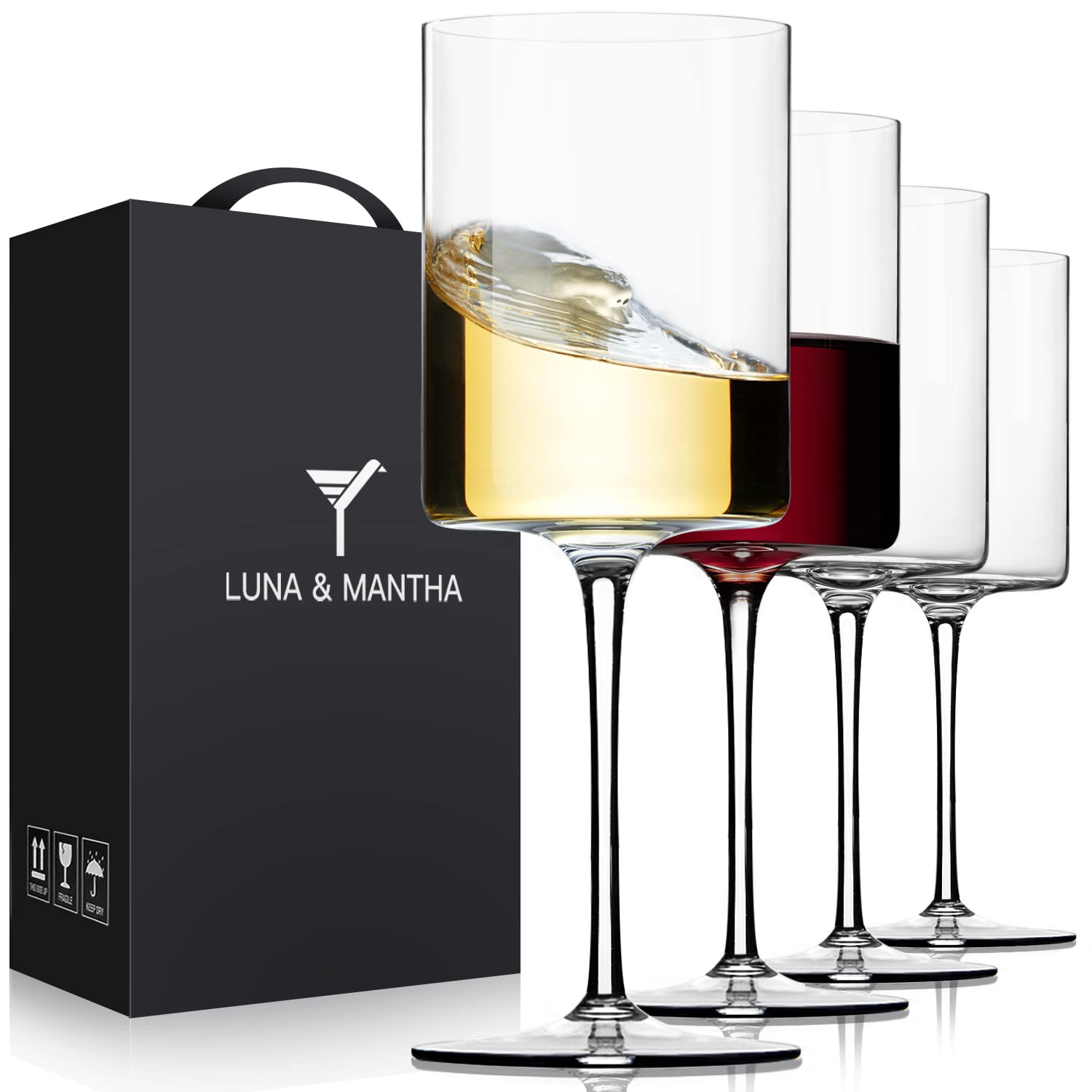 MIKASA Cheers Lot De 4 Verres à Vin Rouge En Cristal | Votre Wishlist