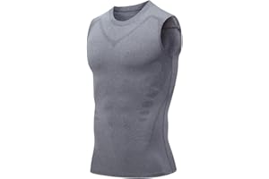 Lakemesure V Boost Shape Wear Shirt Men, V-Boost V2 Compression Tank, Quick-Drying Wicking Breathable Workout Gym Shirts