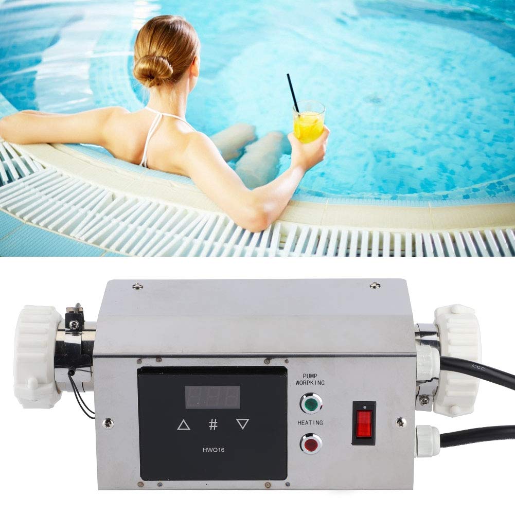 SPA Thermostat Temperature Controller, 2KW Pool Heater Temperature Controller Digital Thermostat for Swimming Pool SPA(American)